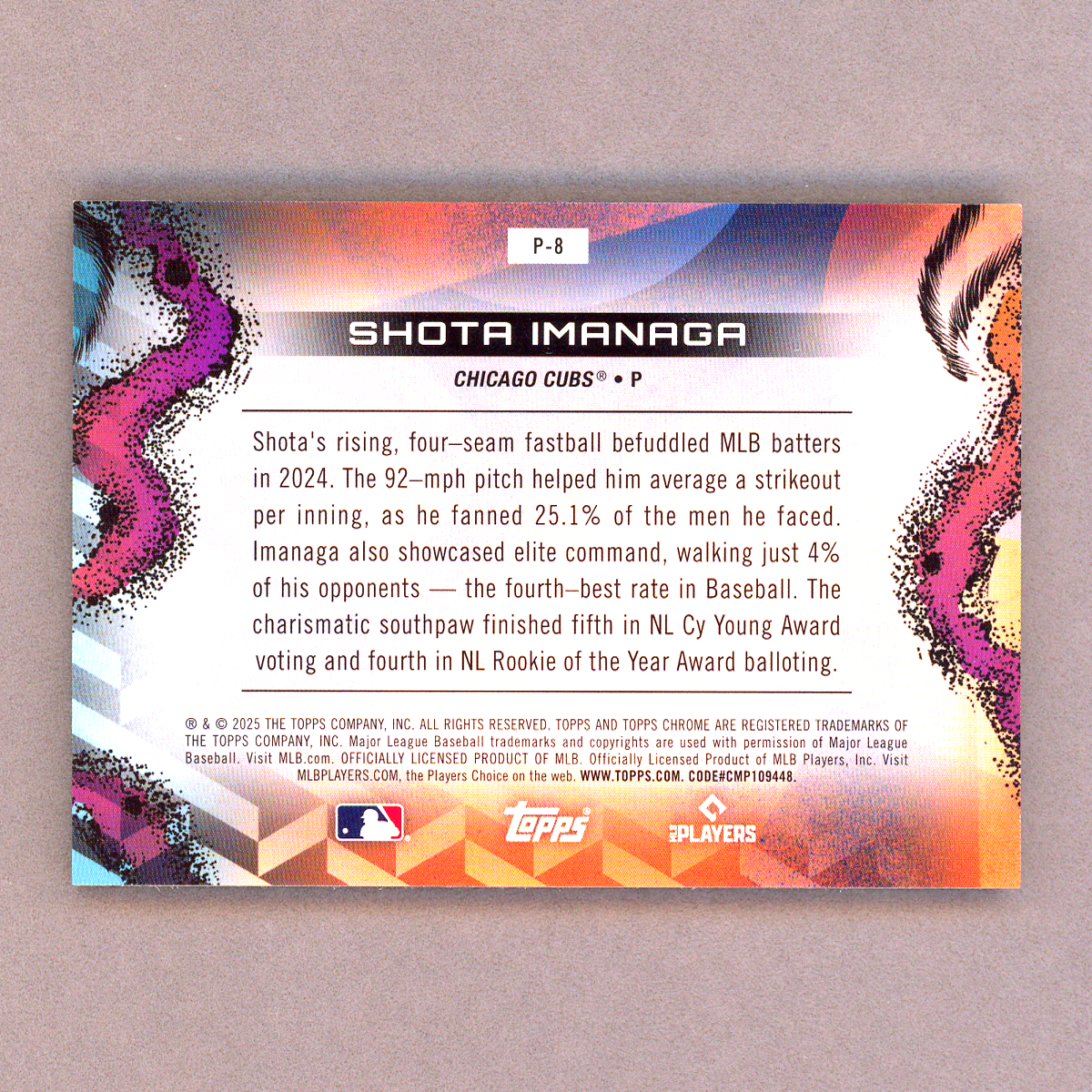2025 Topps Cosmic Chrome Shota Imanaga Planetarium (Black)