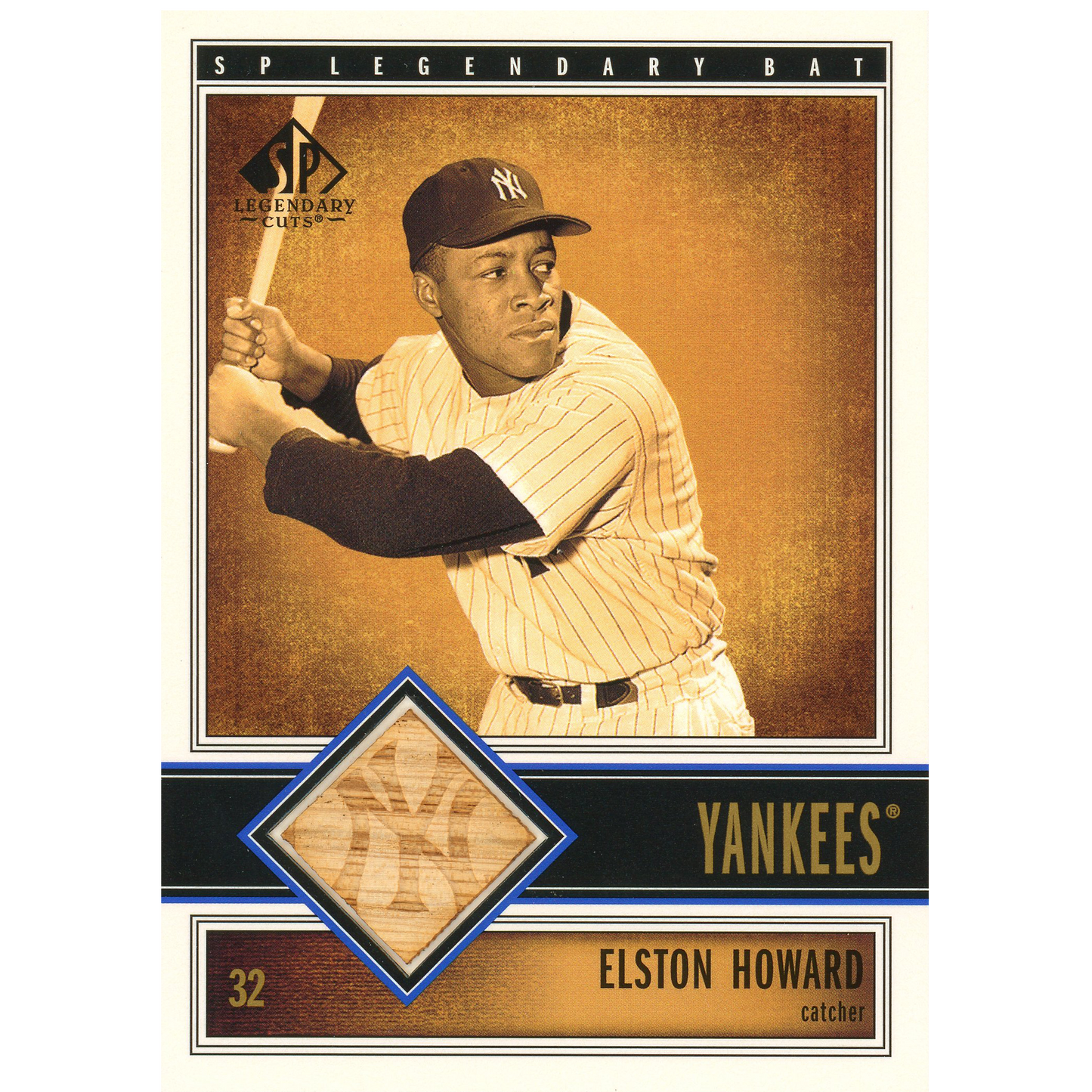 2002 Upper Deck SP Legendary Cuts Elston Howard Relic