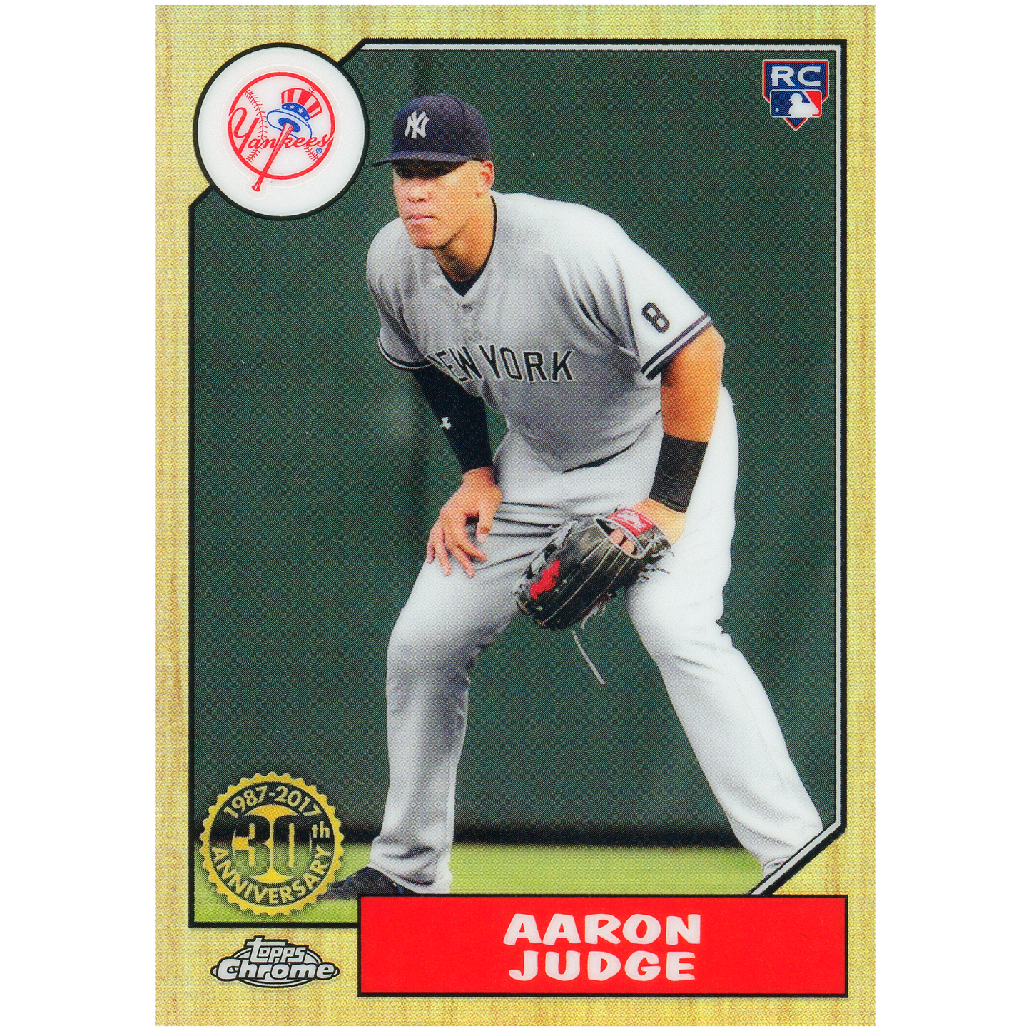 2017 Topps Chrome Aaron Judge 1987 Design RC