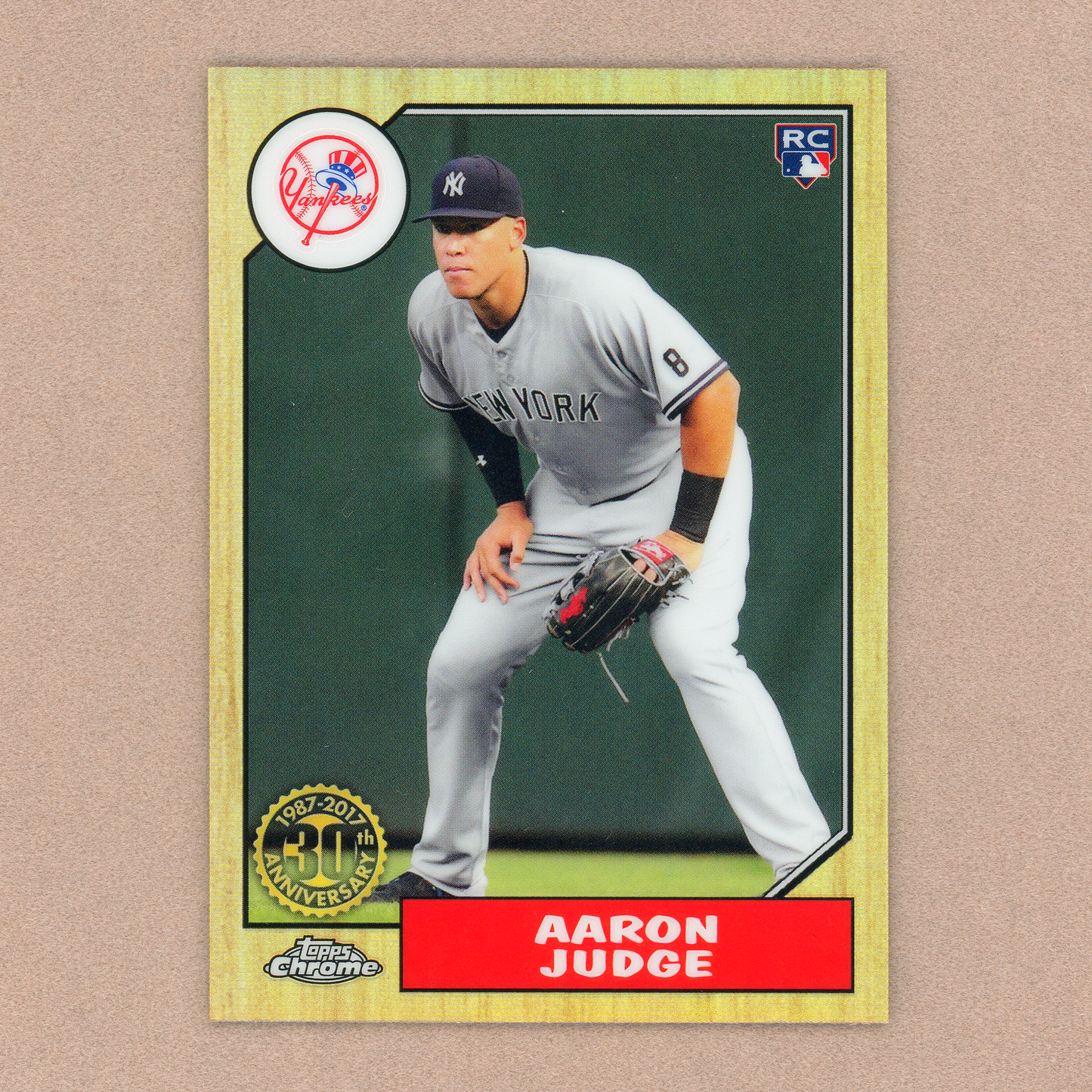2017 Topps Chrome Aaron Judge 1987 Design RC