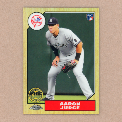 2017 Topps Chrome Aaron Judge 1987 Design RC