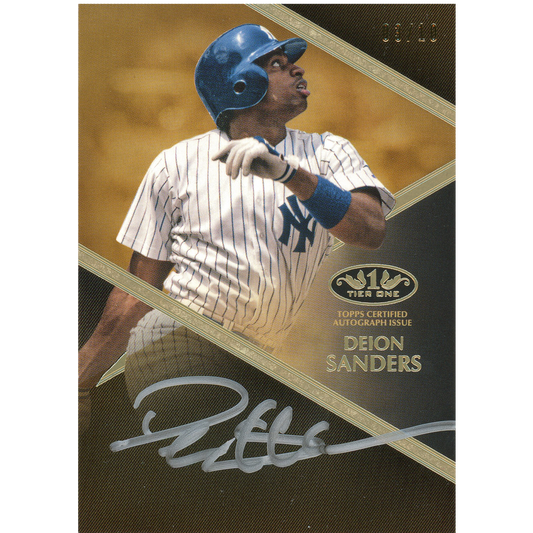 2019 Topps Tier One Deion Sanders Autograph (Silver Ink)