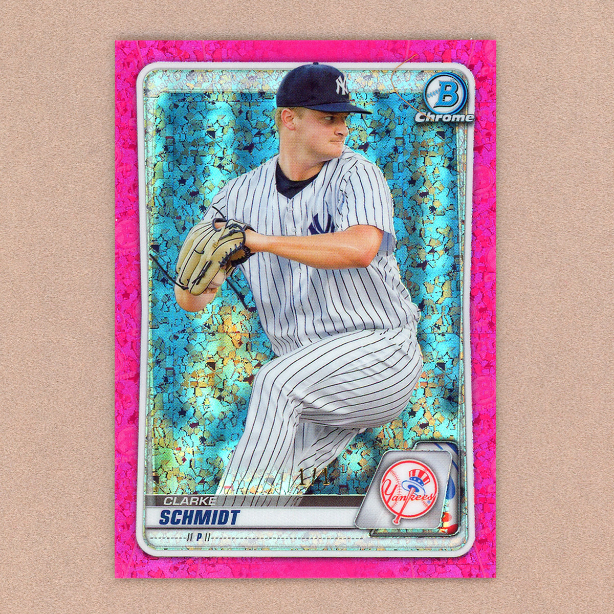 2020 Bowman Chrome Sapphire Clarke Schmidt (Padparadscha)