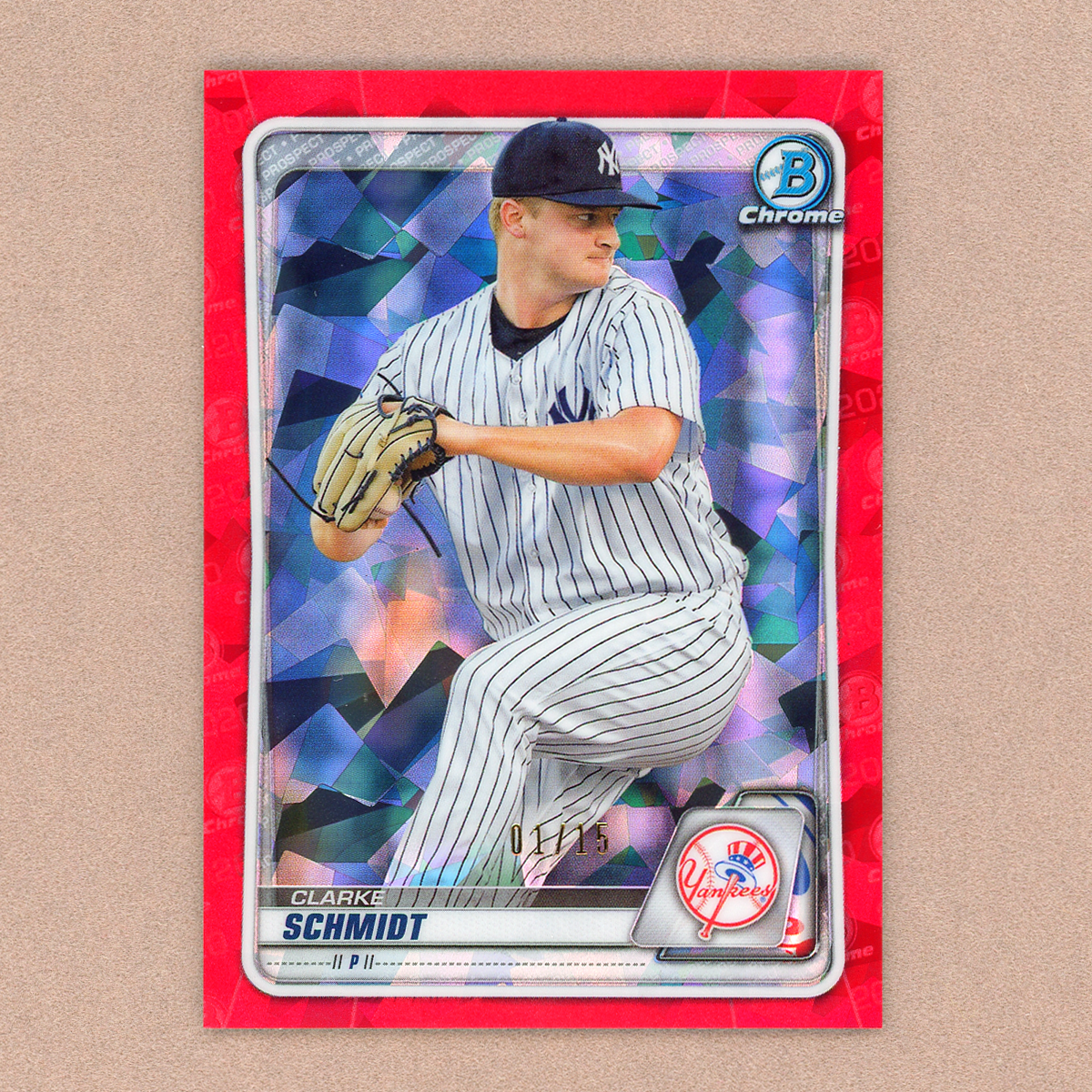 2020 Bowman Chrome Sapphire Clarke Schmidt (Red)