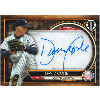2020 Topps Tribute David Cone Autograph (Orange)