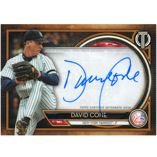 2020 Topps Tribute David Cone Autograph (Orange)
