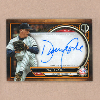 2020 Topps Tribute David Cone Autograph (Orange)