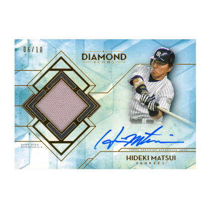 2020 Topps Diamond Icons Hideki Matsui Autograph Relic