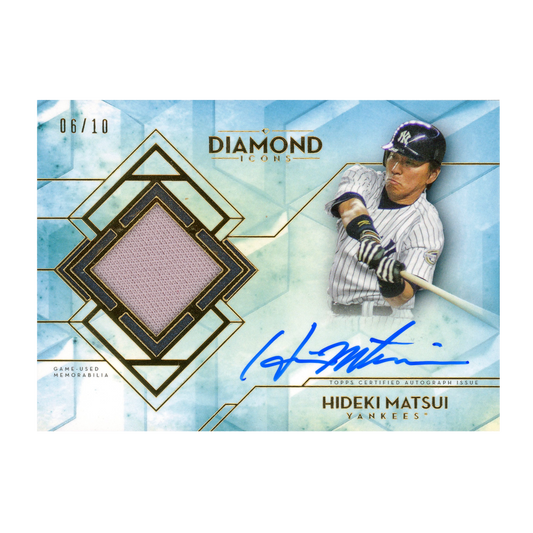 2020 Topps Diamond Icons Hideki Matsui Autograph Relic