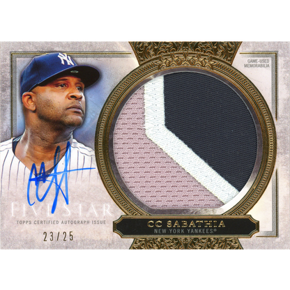 2020 Topps Five Star C.C Sabathia Autograph