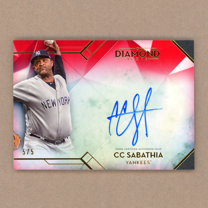 2020 Topps Diamond Icons C.C. Sabathia Autograph (Red)