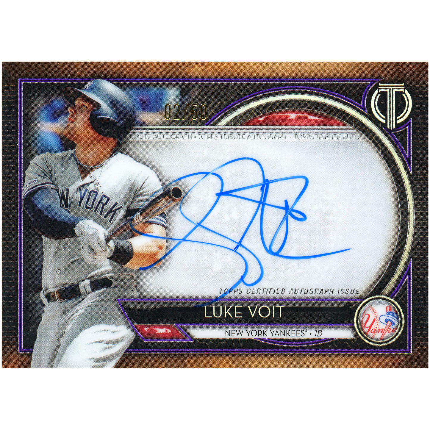 2020 Topps Tribute Luke Voit Autograph (Purple)