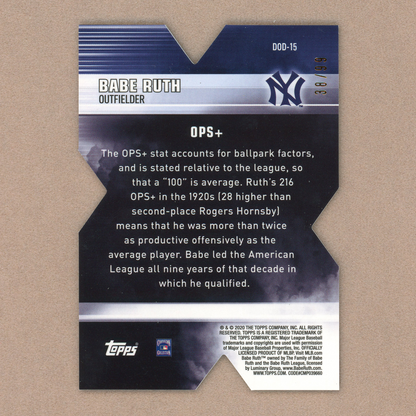 2020 Topps Chrome Babe Ruth Decade of Dominance