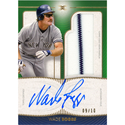 2021 Topps Definitive Wade Boggs Autograph (Green)