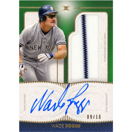 2021 Topps Definitive Wade Boggs Autograph (Green)