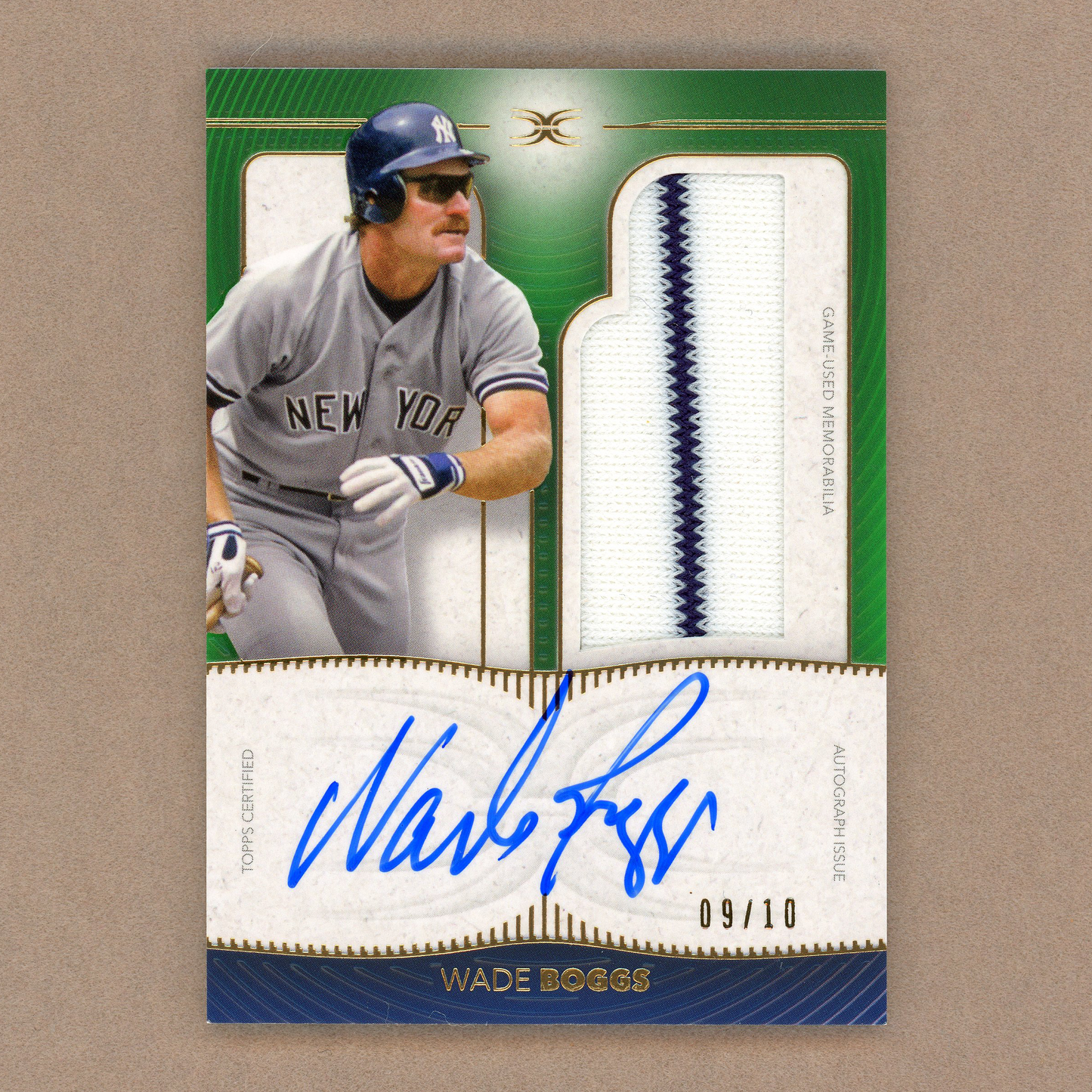 2021 Topps Definitive Wade Boggs Autograph (Green)