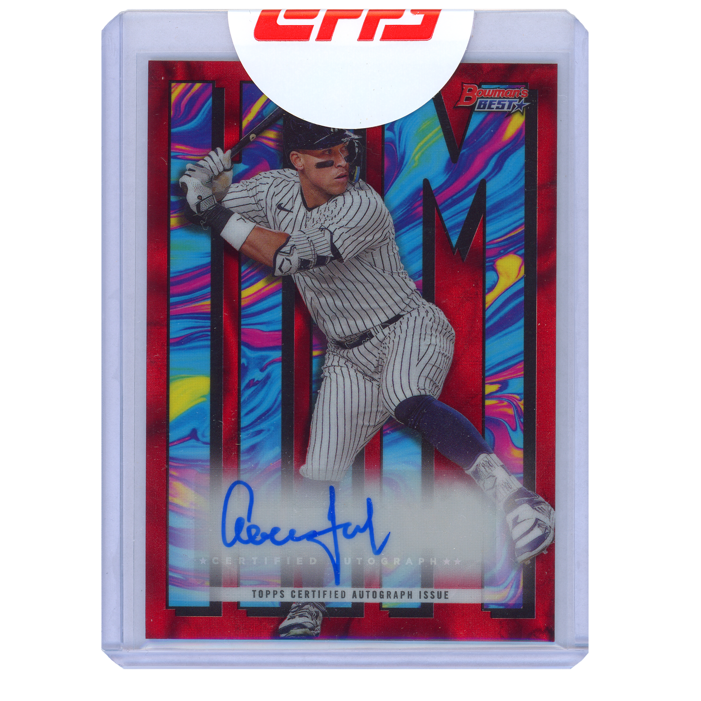 2023 Bowman's Best Aaron Judge HIM Autograph (Red)