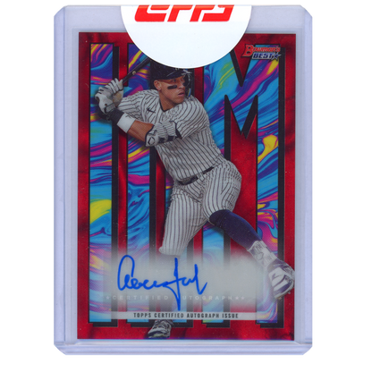 2023 Bowman's Best Aaron Judge HIM Autograph (Red)