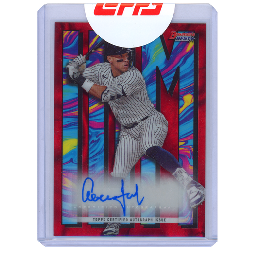 2023 Bowman's Best Aaron Judge HIM Autograph (Red)