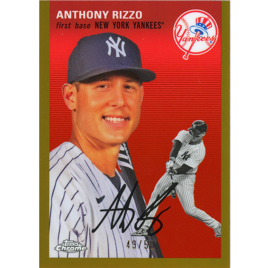 2023 Topps Chrome Platinum Anniversary Anthony Rizzo Gold