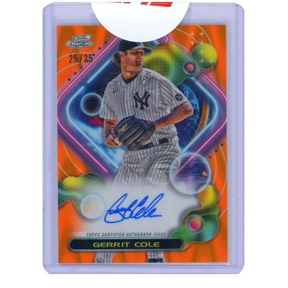 2023 Topps Cosmic Chrome Gerrit Cole Autograph (Orange Galactic)