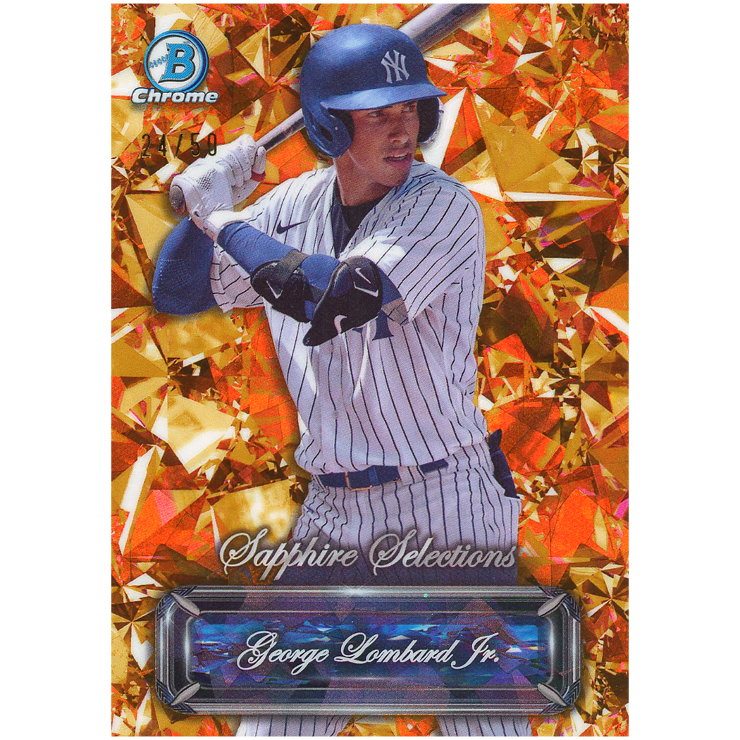 2024 Bowman Chrome Sapphire George Lombard Jr. Sapphire Selections (Gold)