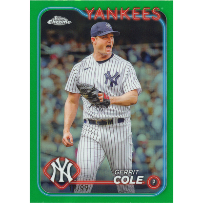 2024 Topps Chrome Gerrit Cole (Green Refractor)