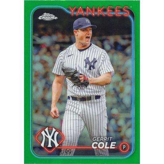 2024 Topps Chrome Gerrit Cole (Green Refractor)