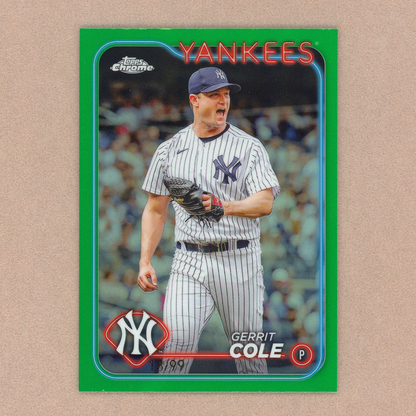 2024 Topps Chrome Gerrit Cole (Green Refractor)