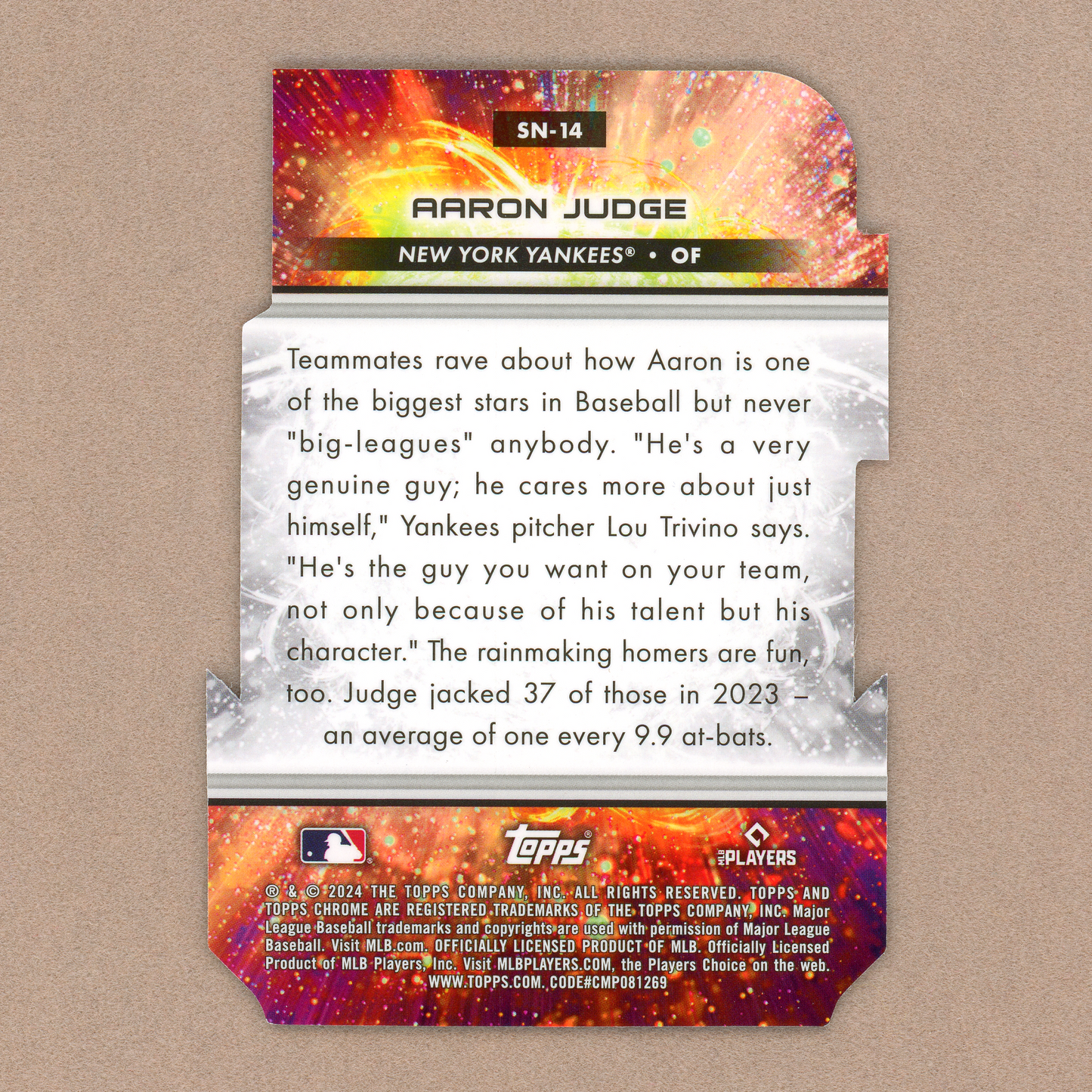 2024 Topps Cosmic Chrome Aaron Judge Stella Nova (SP)