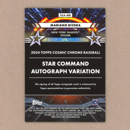 2024 Topps Cosmic Chrome Mariano Rivera Autograph (Gold)