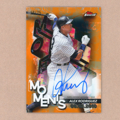 2024 Topps Finest Alex Rodriguez Autograph (Orange)