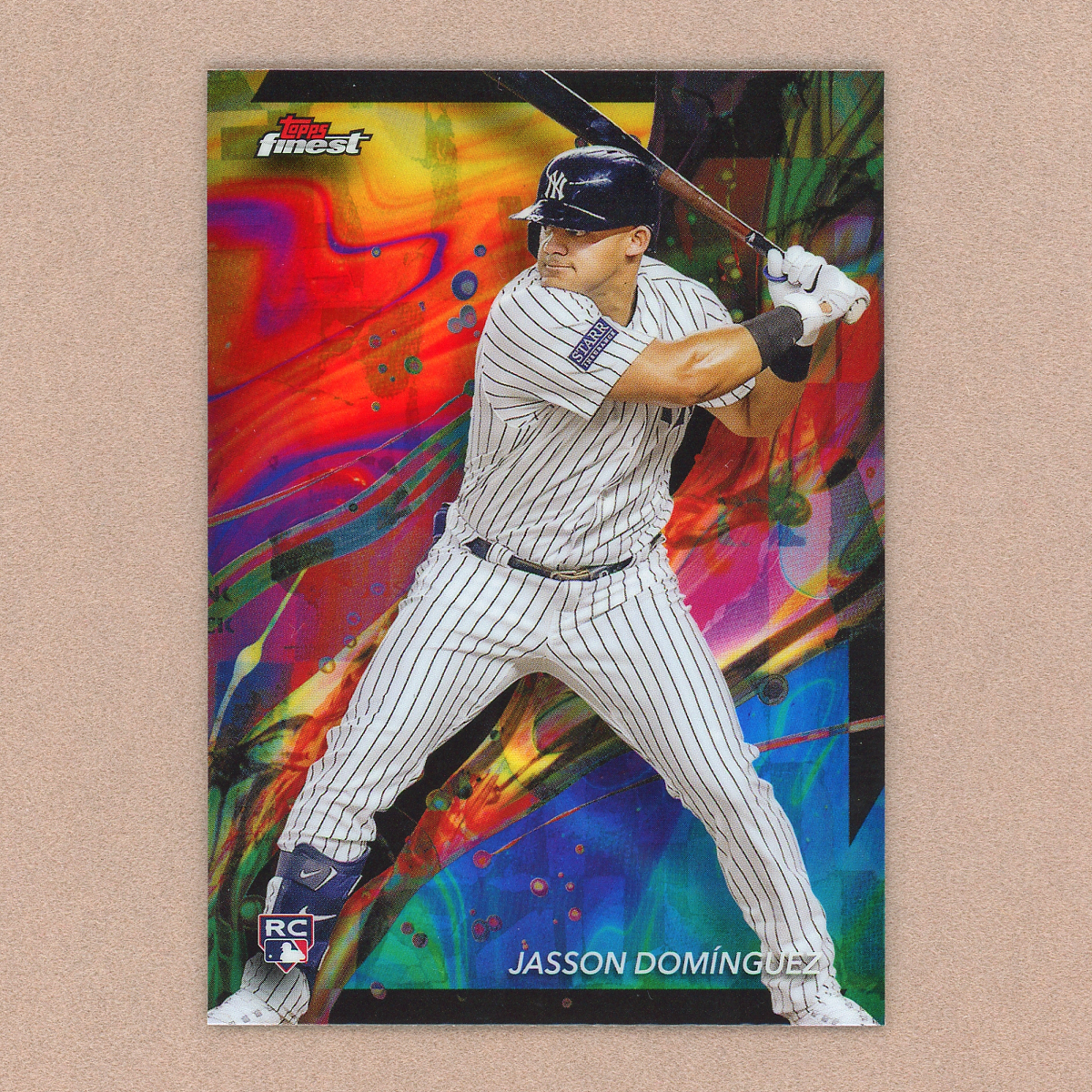 2024 Topps Finest Jasson Dominguez RC (Oil Spill - Common)