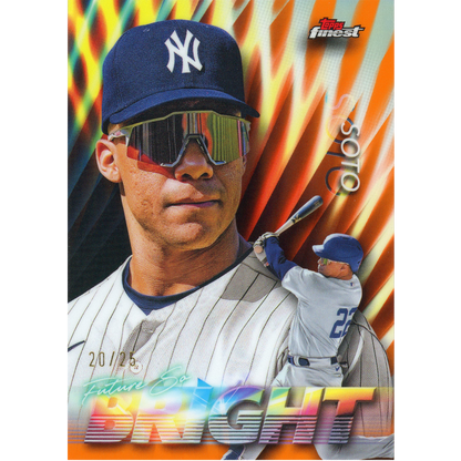 2024 Topps Finest Juan Soto Future So Bright (Orange)