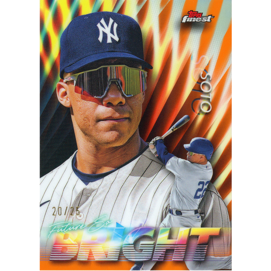 2024 Topps Finest Juan Soto Future So Bright (Orange)