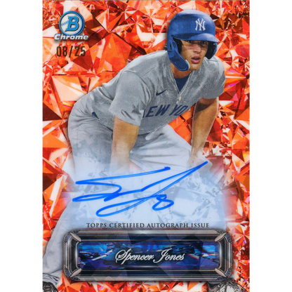 2024 Bowman Chrome Sapphire Spencer Jones Sapphire Selections Auto (Orange)