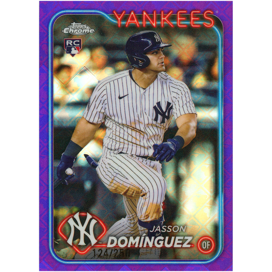 2024 Topps Chrome Logofractor Jasson Dominguez (Purple)
