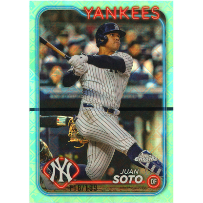 2024 Topps Chrome Logofractor Juan Soto (Aqua)