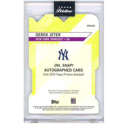 2024 Topps Pristine Derek Jeter Autograph