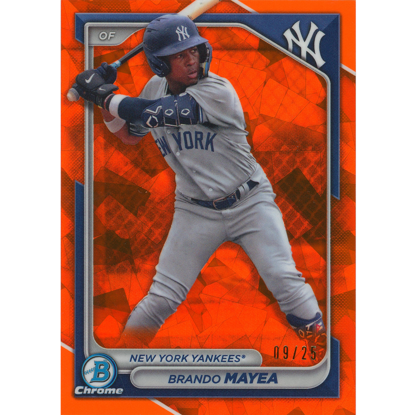 2024 Bowman Chrome Sapphire Brando Mayea (Orange)