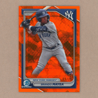 2024 Bowman Chrome Sapphire Brando Mayea (Orange)