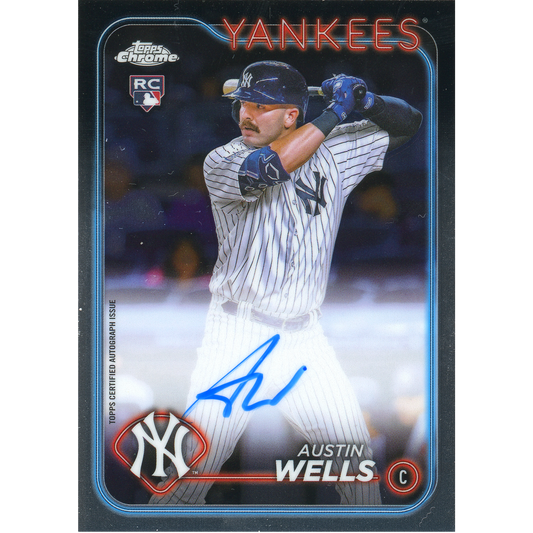 2024 Topps Chrome Austin Wells Autograph (Rookie Card)