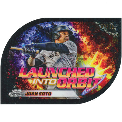 2024 Topps Cosmic Chrome Juan Soto Launched Into Orbit (Black)