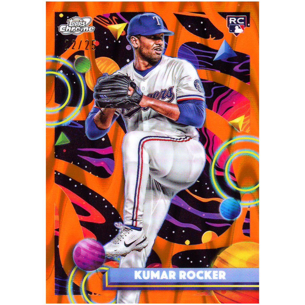 2025 Topps Cosmic Chrome Kumar Rocker RC (Orange)