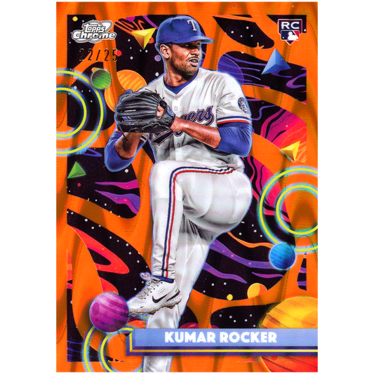 2025 Topps Cosmic Chrome Kumar Rocker RC (Orange)