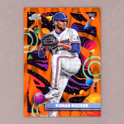 2025 Topps Cosmic Chrome Kumar Rocker RC (Orange)