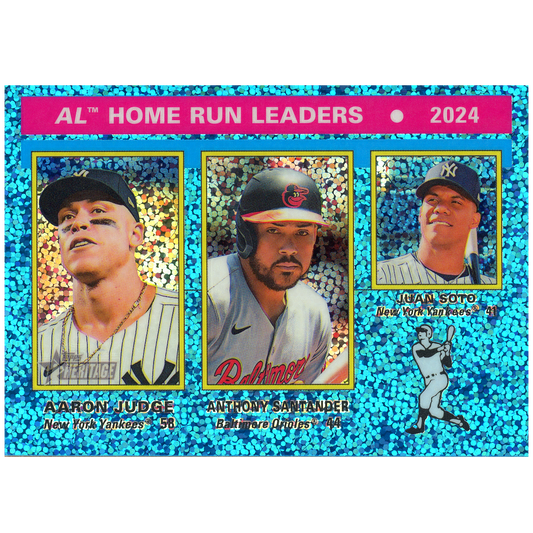 2025 Topps Heritage Judge Santander Soto HR Leaders (Light Blue Sparkle)