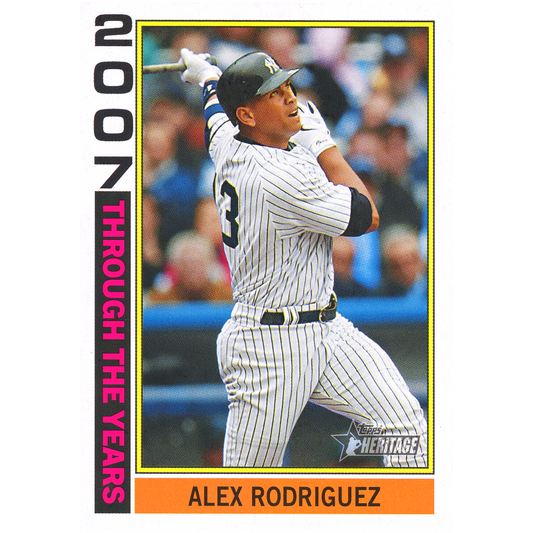 2025 Topps Heritage Alex Rodriguez Through The Years