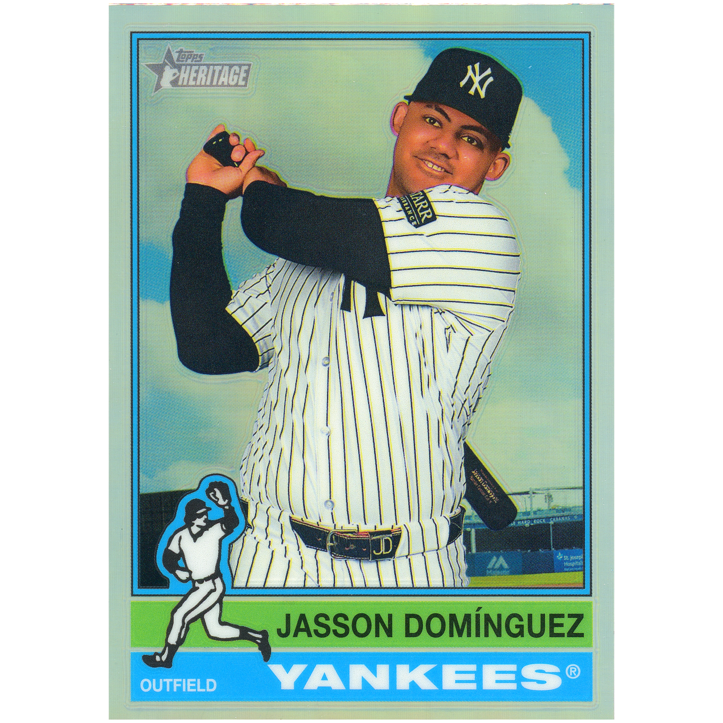 2025 Topps Heritage Jasson Dominguez (Chrome Refractor) (SP)