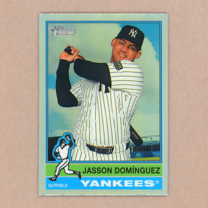 2025 Topps Heritage Jasson Dominguez (Chrome Refractor) (SP)